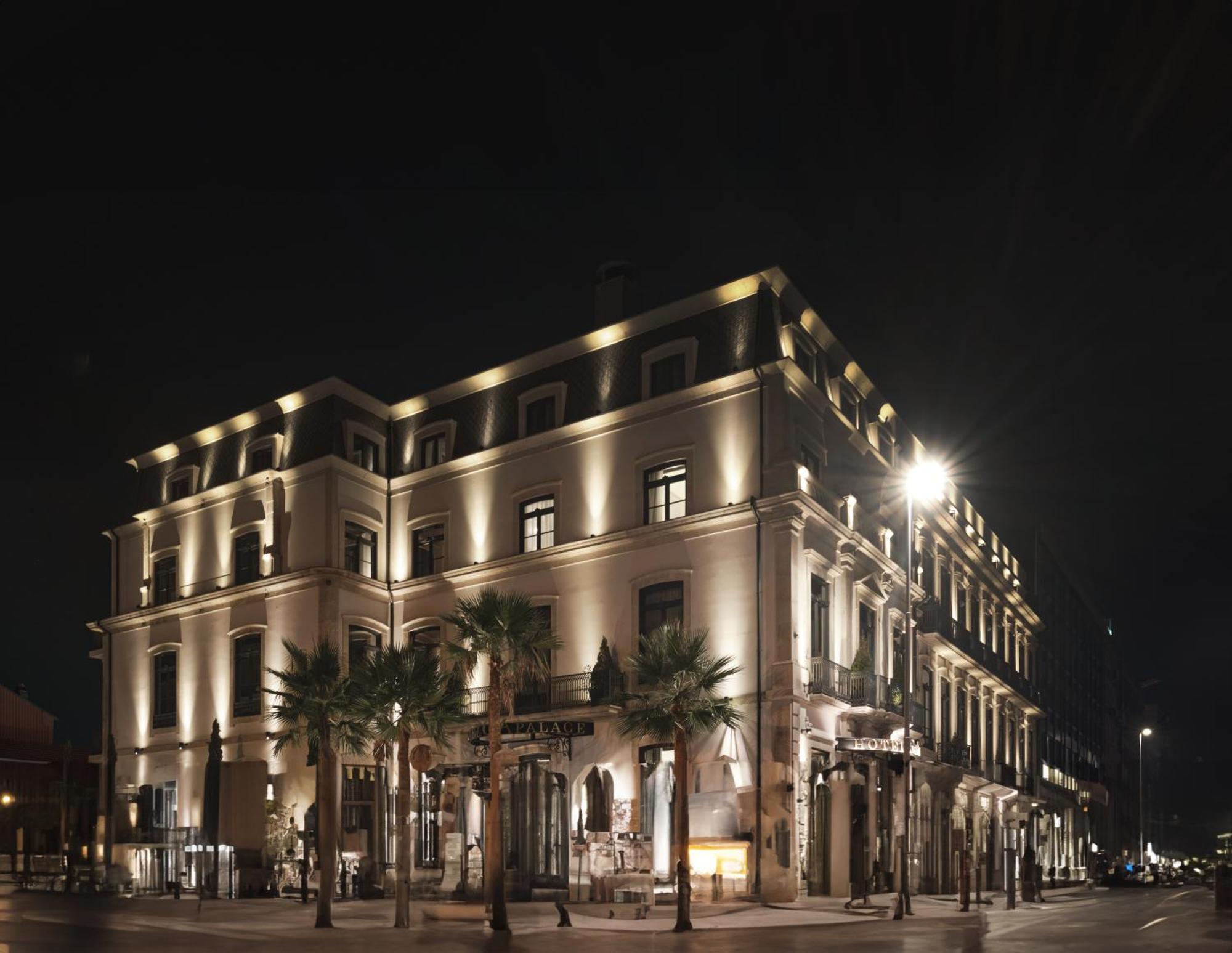 Ga Palace Hotel & Spa, A Xixth-Century Villa Porto Eksteriør bilde The hotel at night
